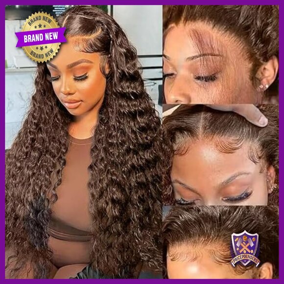 13x6 Lace Front Wig Human Hair Deep Wave 200 Density Pre Plucked main image 6